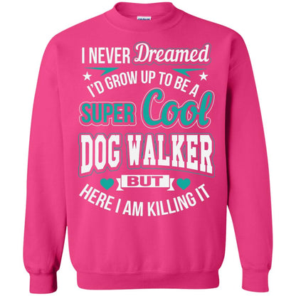 Funny Dog Walker T-shirt Super Cool Dog Walker Heliconia
