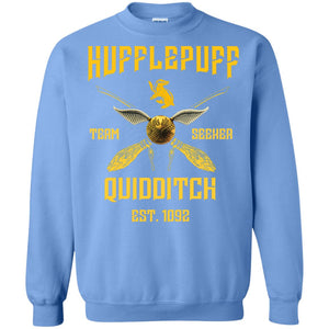 Hufflepuff Quidditch Team Seeker Est 1092 Harry Potter ShirtG180 Gildan Crewneck Pullover Sweatshirt 8 oz.