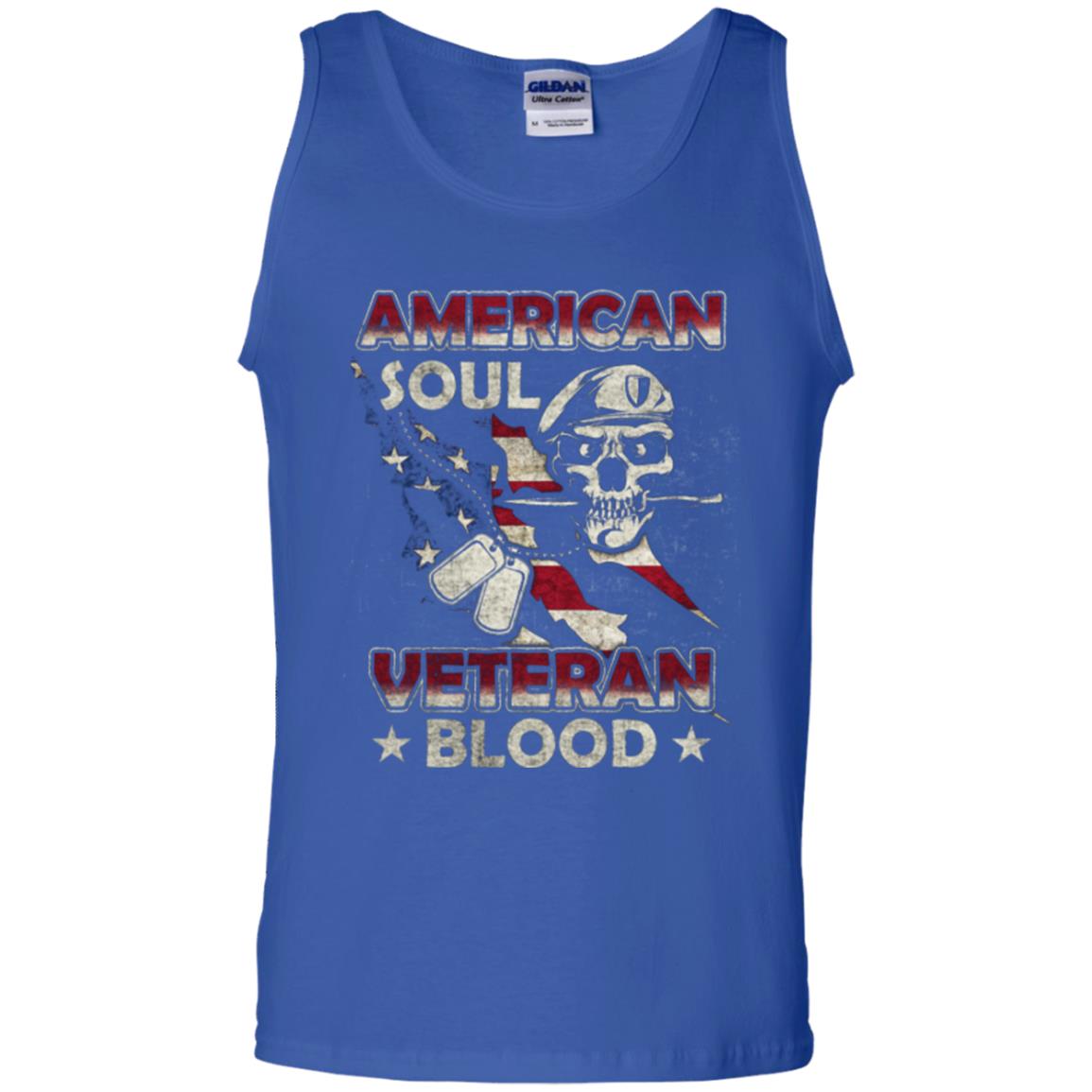 American Soul Veteran Blood Shirt Royal