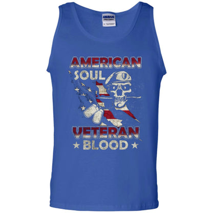 American Soul Veteran Blood Shirt Royal