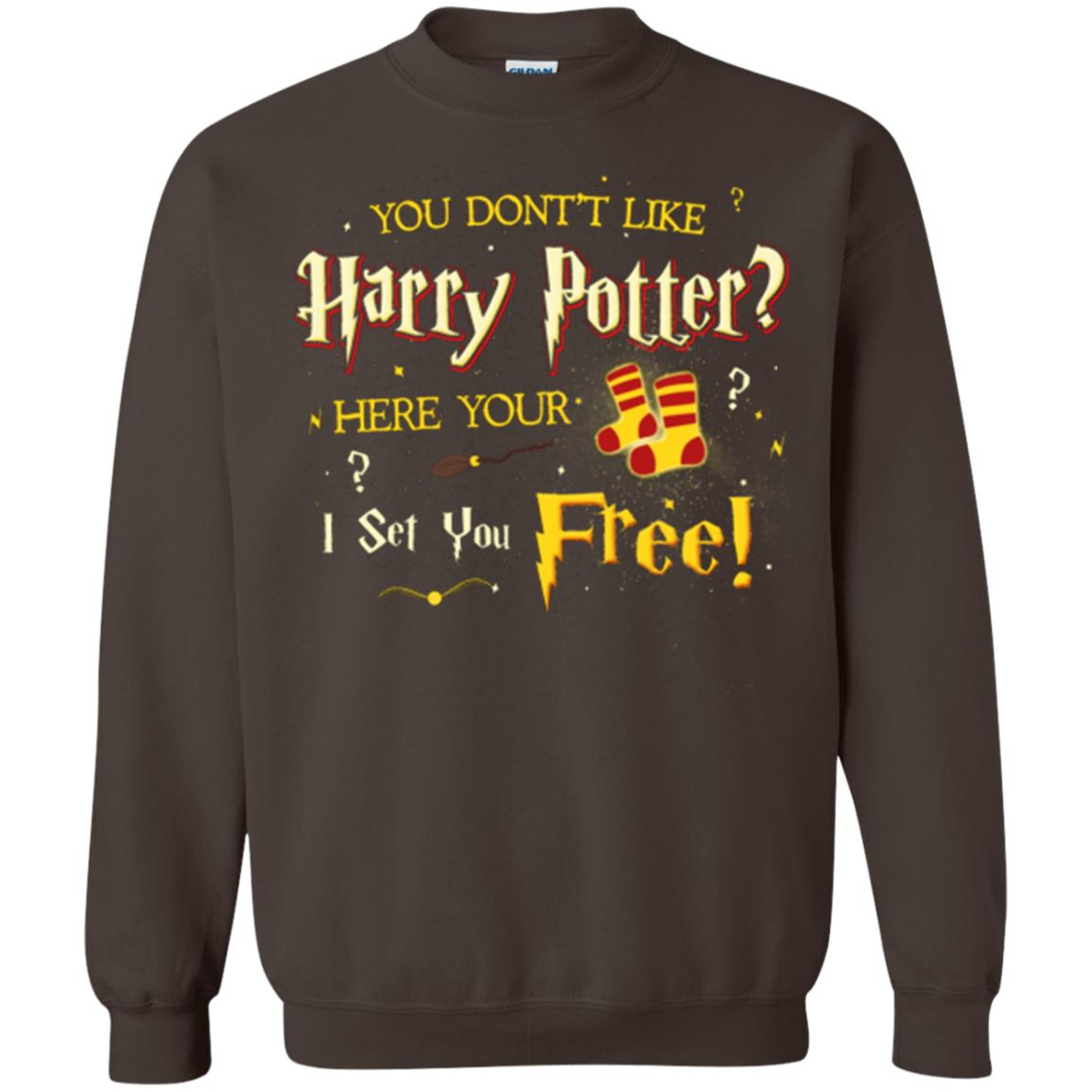 You Don_t Like Harry Potter Here Your I Set You Free Movie T-shirt Dark Chocolate