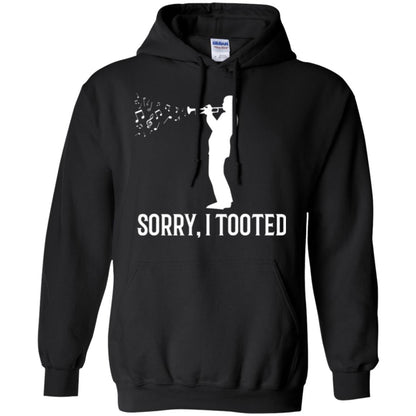 Trumpet Lovers T-shirt Sorry I Tooted Black