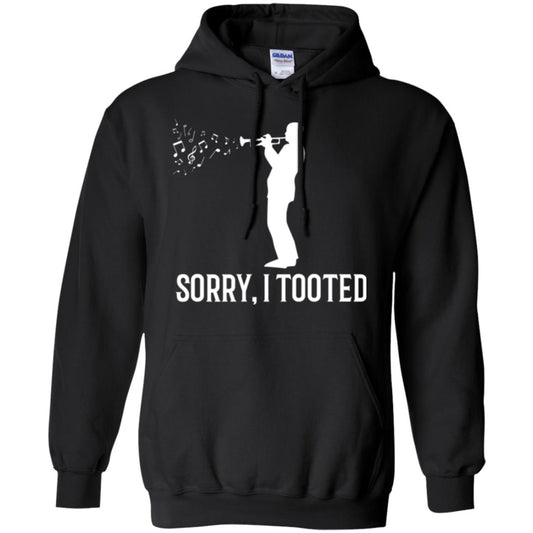 Trumpet Lovers T-shirt Sorry I Tooted Black