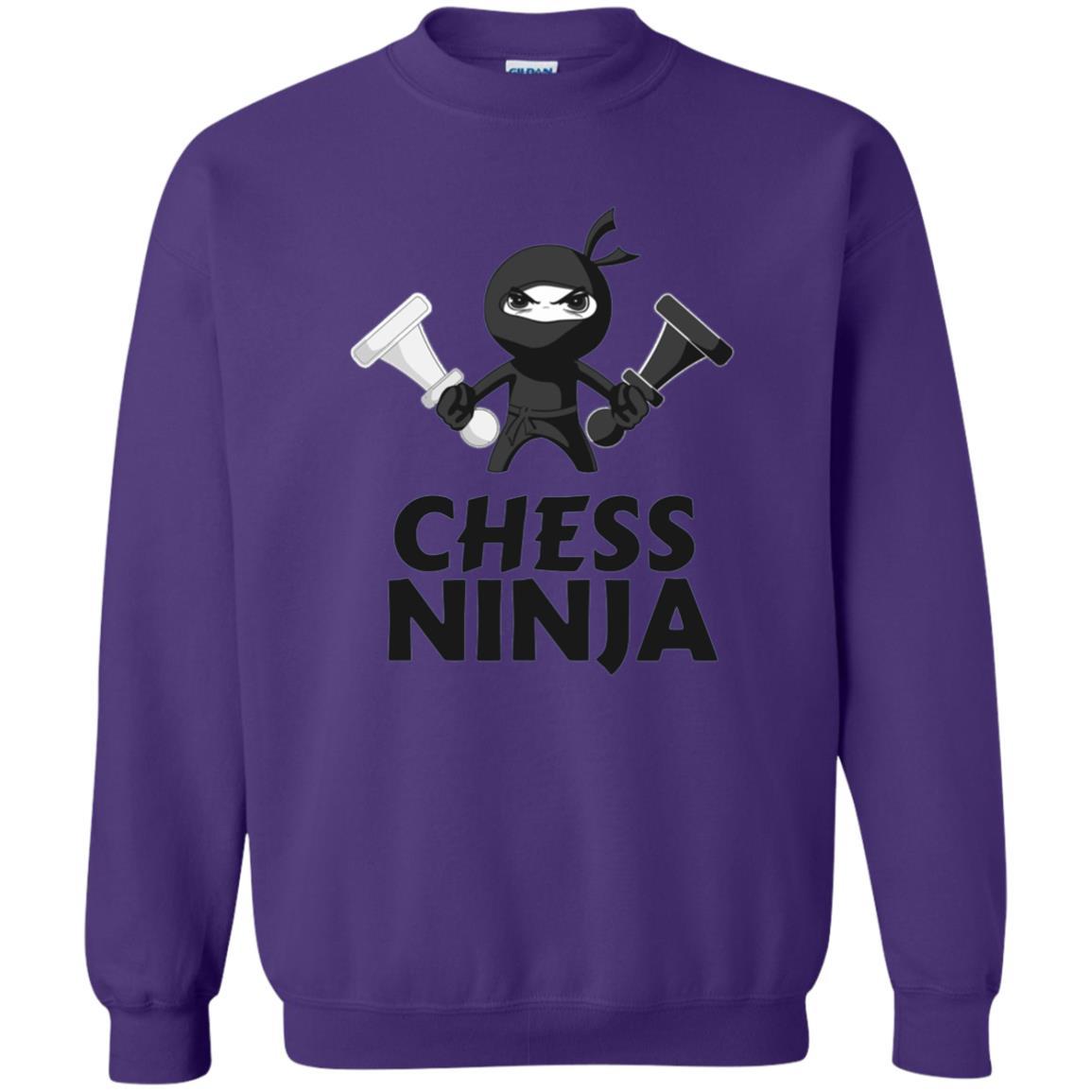 Funny Chess Ninja T-shirt Purple