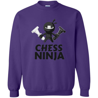 Funny Chess Ninja T-shirt Purple