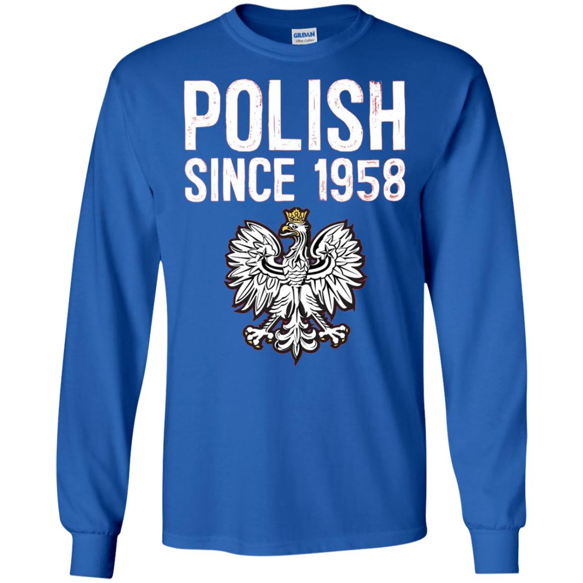 60th Birthday T-shirt Polish Since 1958 Royal