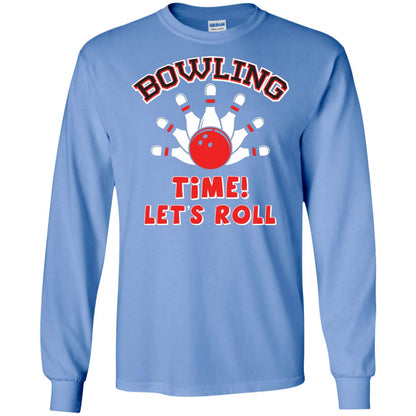 Bowling Lover T-shirt Time Let’s Roll Carolina Blue