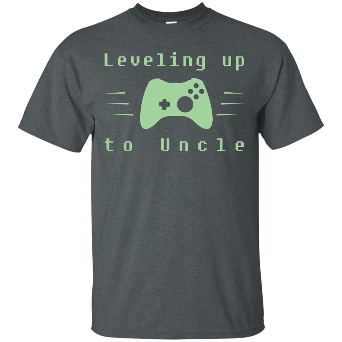 Leveling Up To Uncle Gaming Family Shirt Dark Heather