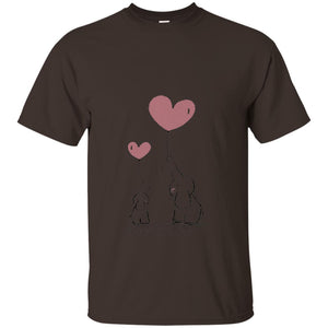 Elephants Mom Heart Balloons Family Shirt