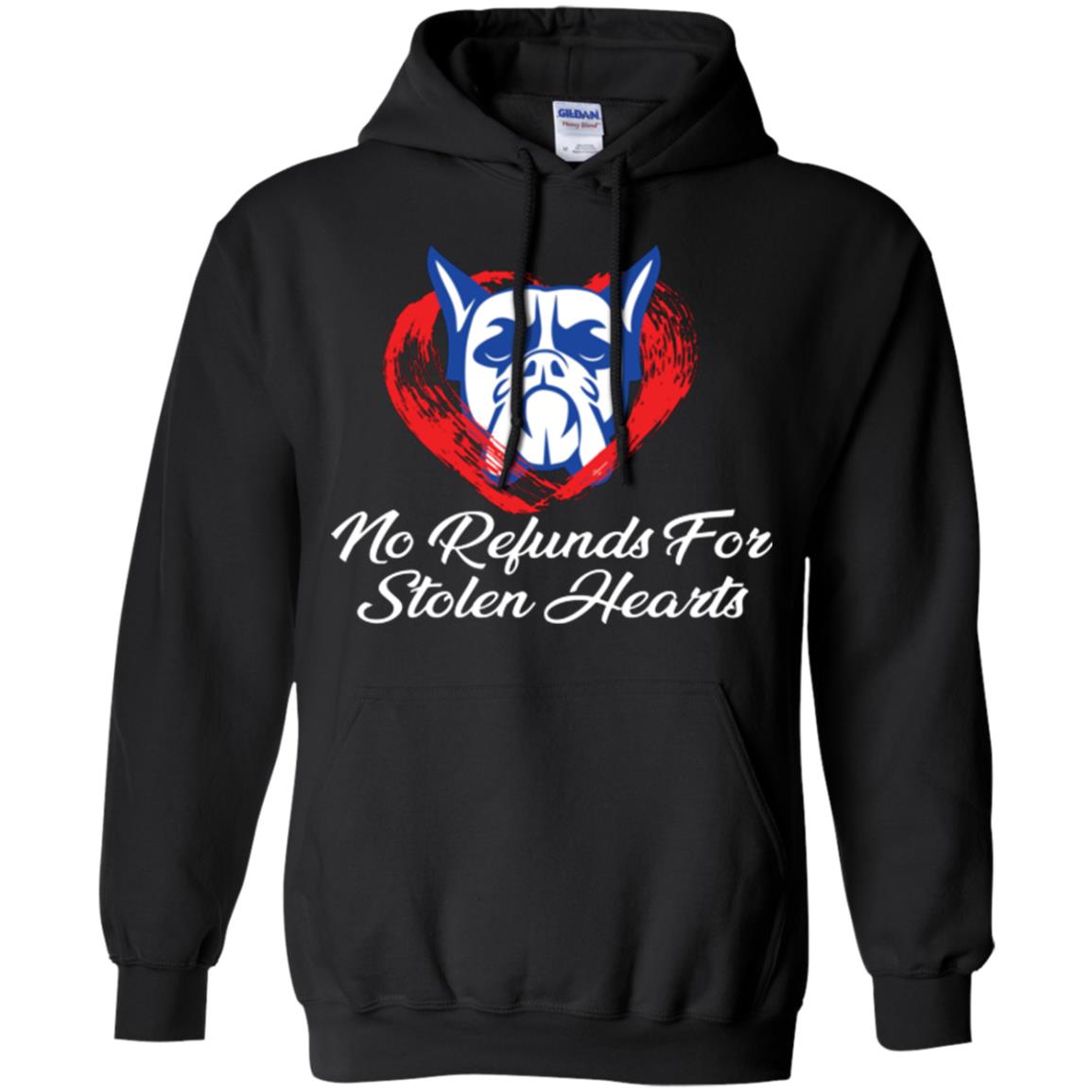 Dog Lover T-shirt No Refunds For Stolen Hearts Black