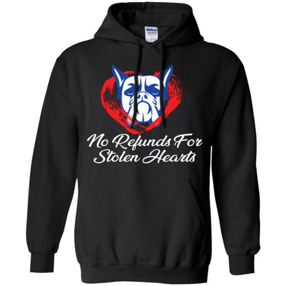 Dog Lover T-shirt No Refunds For Stolen Hearts Black