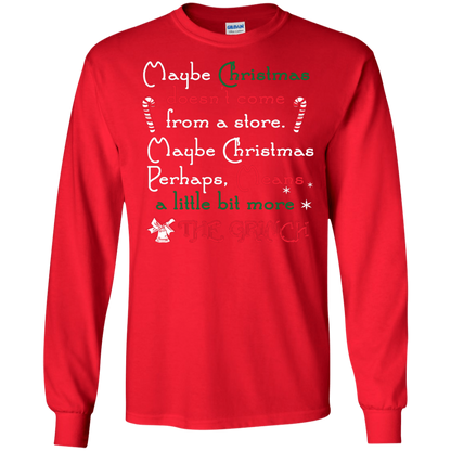 Christmas T-shirt Maybe Christmas Doesn't Come From A Store Red