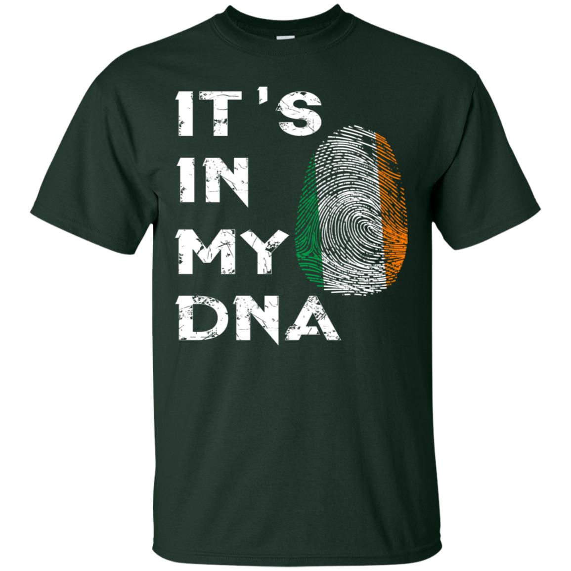 It's In My Dna Fingerprint Irish Ireland Gift Shirt Forest