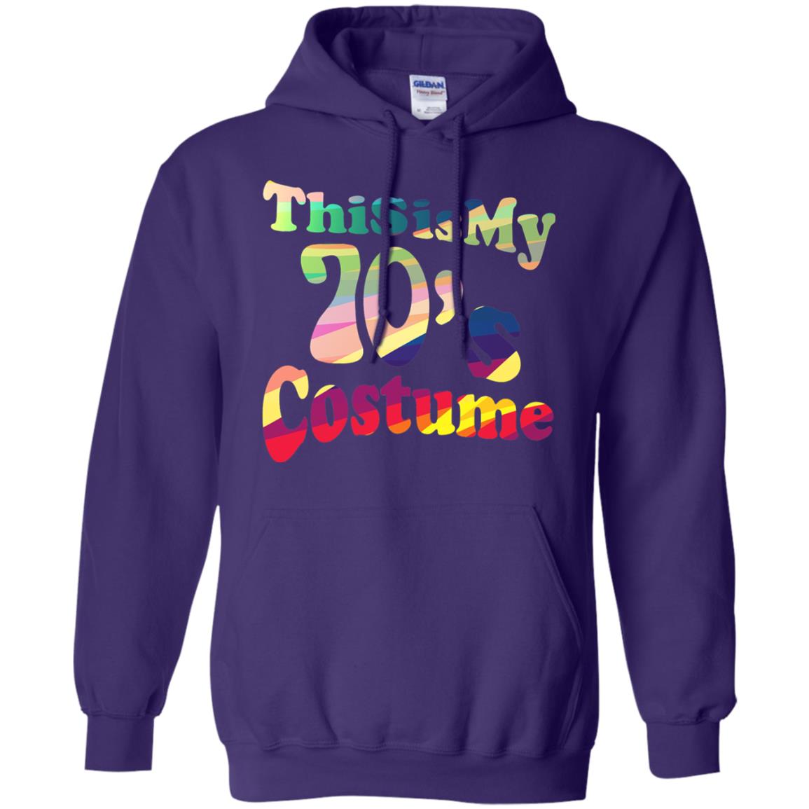 70s Halloween Costume 70s T-shirt For Women Men Girls Purple