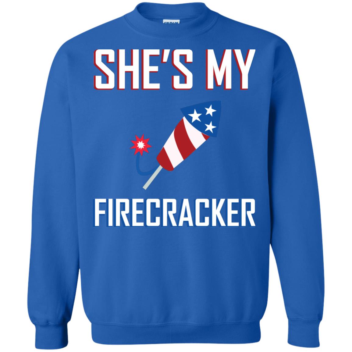 She_s My Firecracker Shirt For Mens Royal