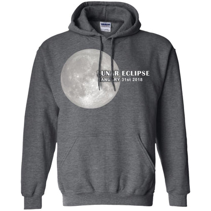 Eclipse January 31st 2018 Total Lunar Eclipse Shirts Dark Heather