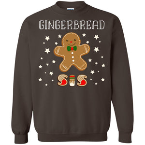 Gingerbread Sister X-mas Gift Family Shirt For GirlsG180 Gildan Crewneck Pullover Sweatshirt 8 oz.