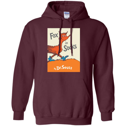 Dr. Seuss Fox In Socks Book Lover T-shirt Maroon