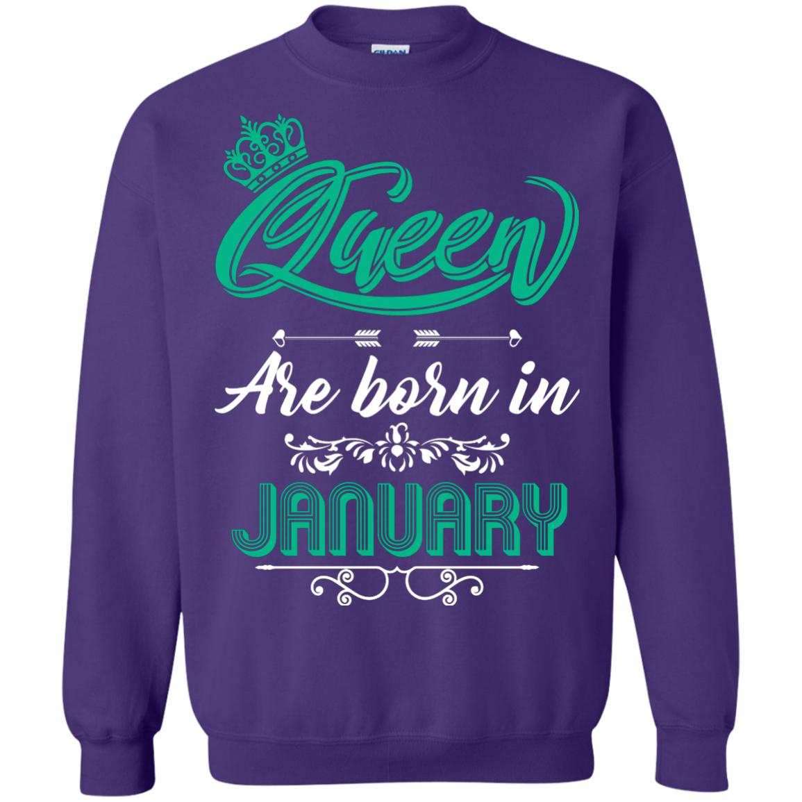 Brithday T-Shirt Queen Are Born In January Purple