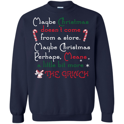 Christmas T-shirt Maybe Christmas Doesn't Come From A Store Navy