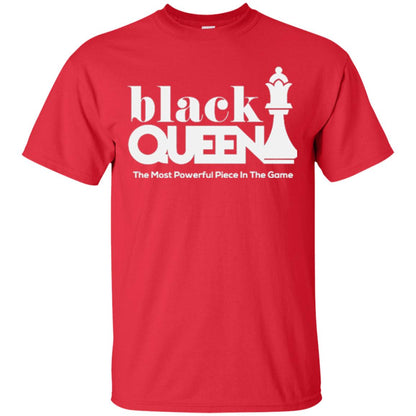 Black Queen The Most Powerful Piece In The Game Proud Black Woman T-shirt Red