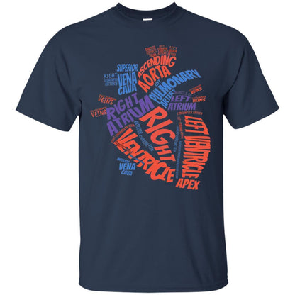 Anatomical Heart T-shirt Navy