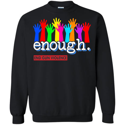 End Gun Violence Enough Gun Control T-shirt Black