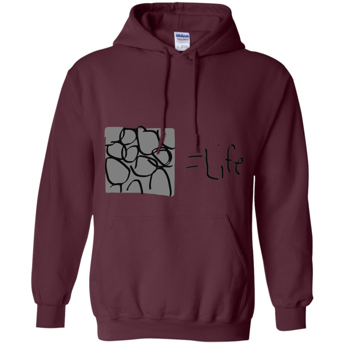 Cobblestone Equals Life Video Game Gamers Shirt Maroon