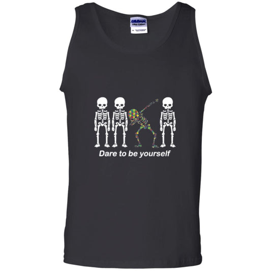 Dabbing T-shirt Dabbing Skeleton Dare To Be Yourself Black