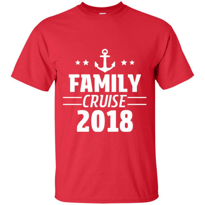 Family Cruise Vacation 2018 T-shirt Red