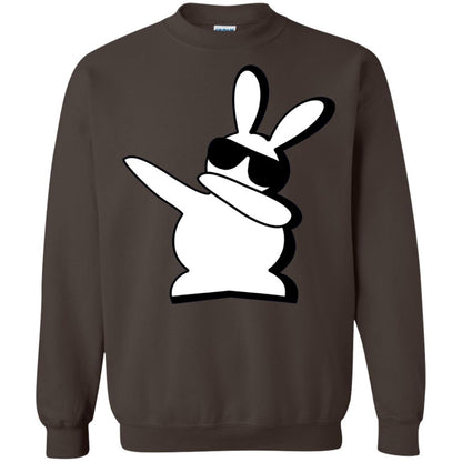Dabbing Hip Hop Bunny Easter Dab Rabbit Dance T-shirt Dark Chocolate