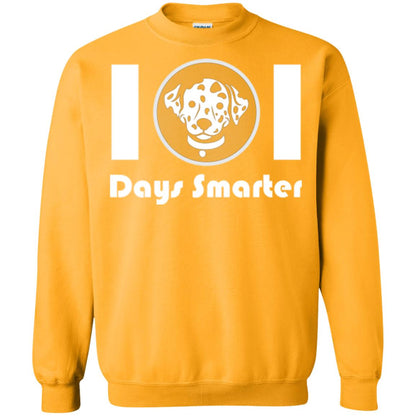 Dog Lovers T-shirt 101 Days Smarter Gold