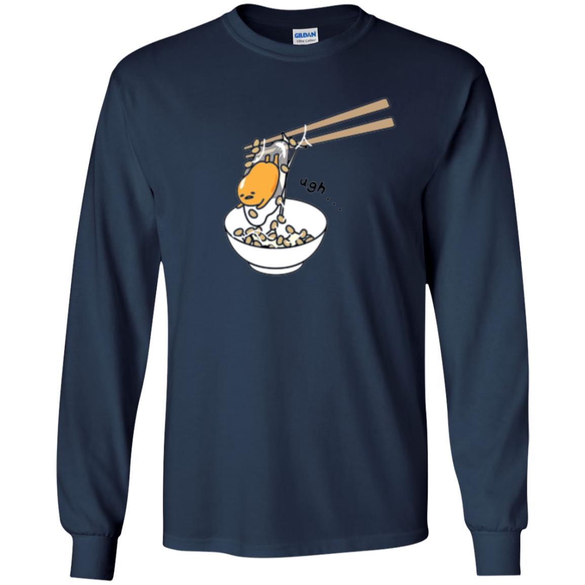 Cartoon T-shirt Gudetama Chopsticks Navy