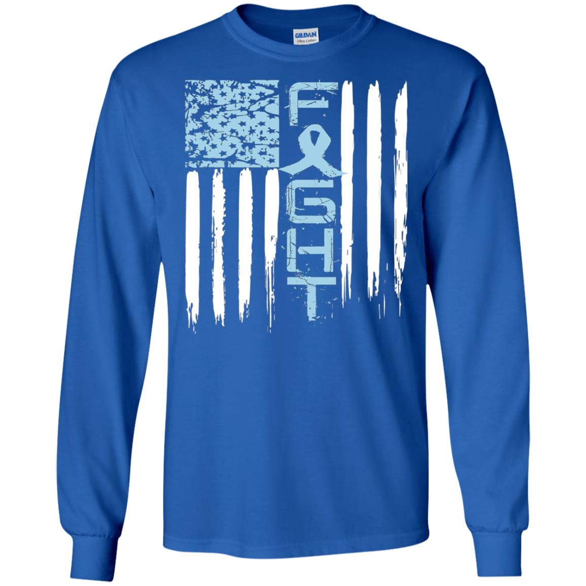 Fight Hope Prostate Cancer Awareness Cancer T-shirt Royal