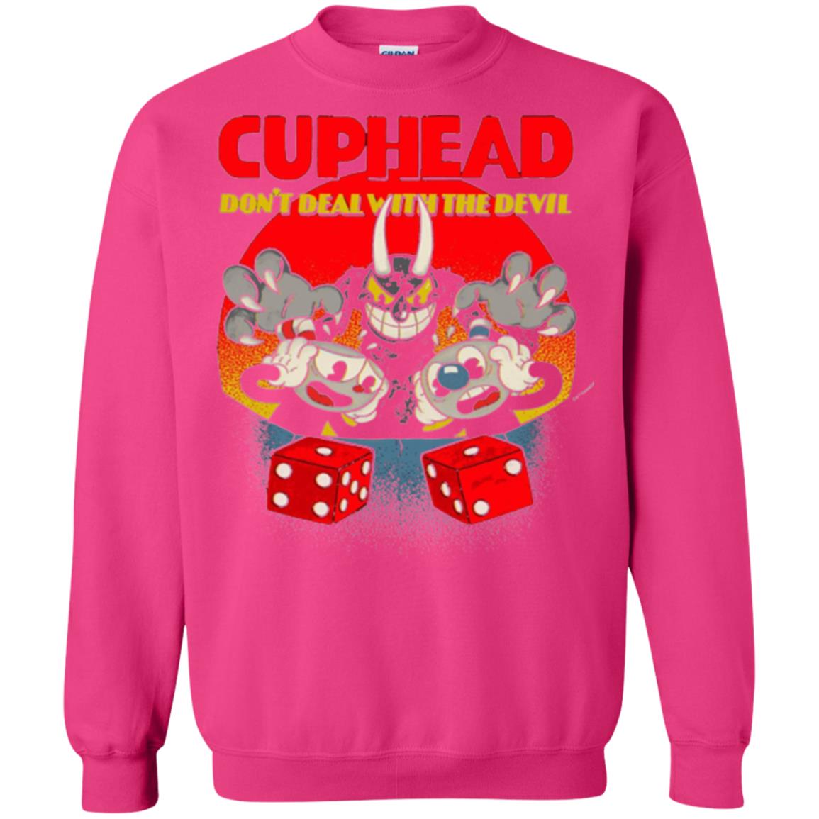 Video Game T-shirt Cuphead And Mugman Devil_s Dice Heliconia