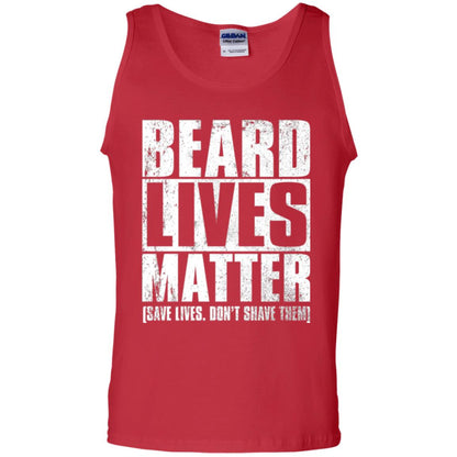 Beared Men T-shirt Beared Lives Matter Red