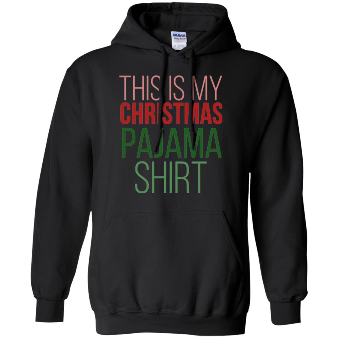 Christmas T-shirt This Is My Christmas Pajama Black