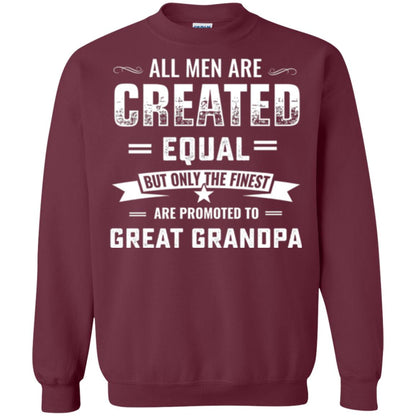Papa T-shirt All Men Are Created Equal Maroon