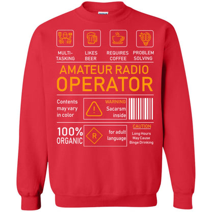 Amateur Radio Operator Gift Shirt Red