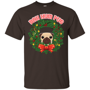 Christmas T-Shirt Bah Hum Pug