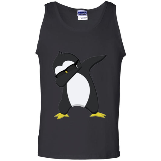 Chirstmas T-shirt Dabbing Penguin Black