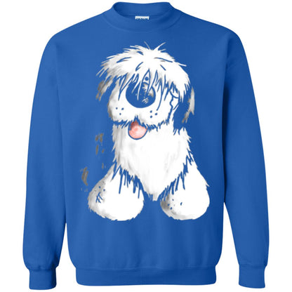 Dog Lover T-shirt Happy Old English Sheepdog Royal
