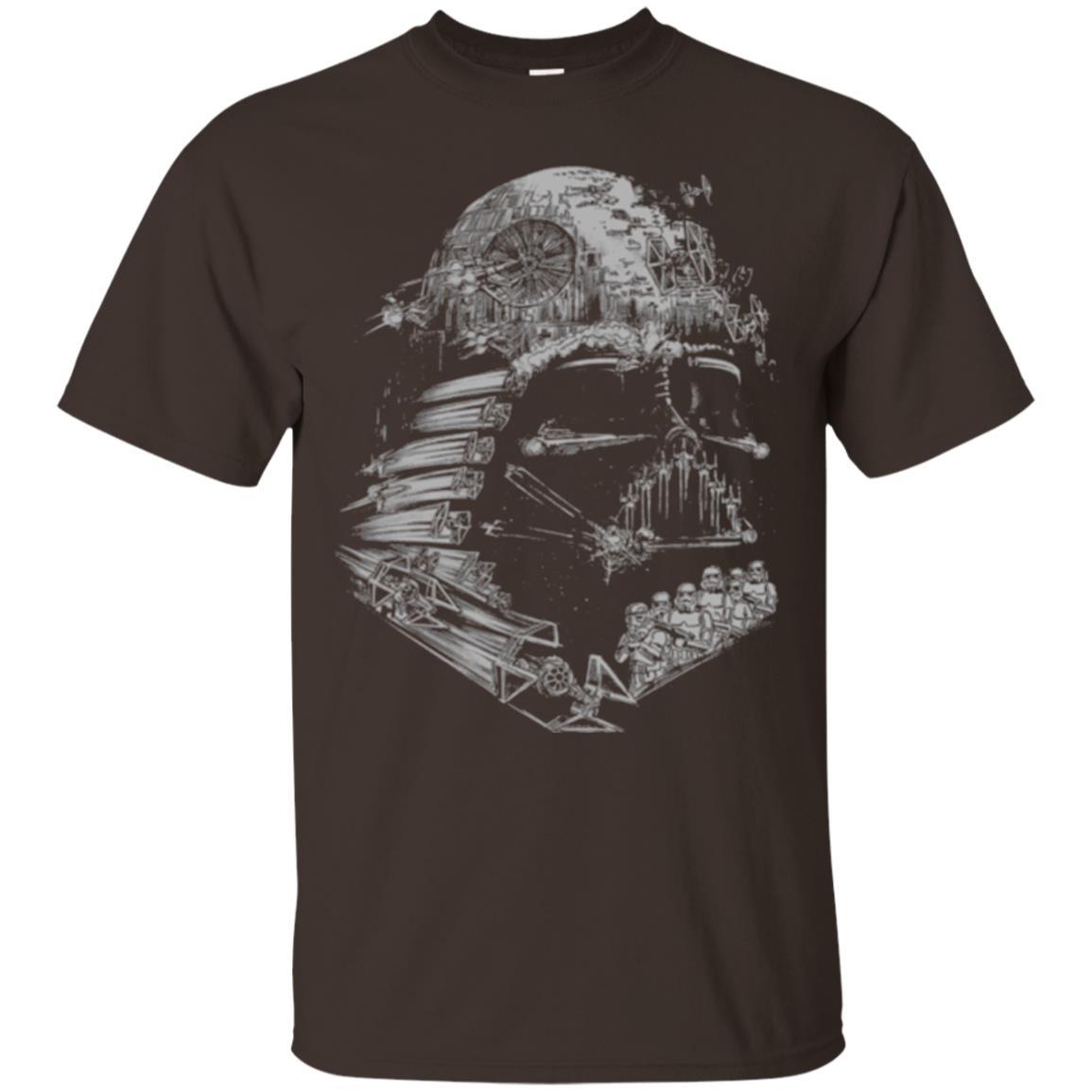 Film T-shirt Star Wars Darth Vader Build The Empire Graphic Dark Chocolate
