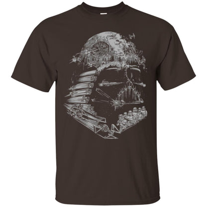 Film T-shirt Star Wars Darth Vader Build The Empire Graphic Dark Chocolate