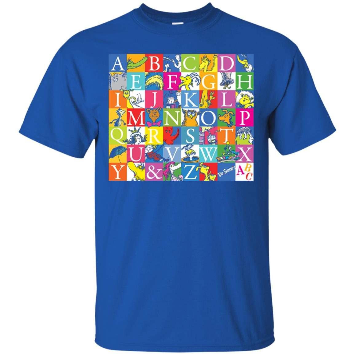 Dr. Seuss A To Z Gift Shirt For Funny Man Royal