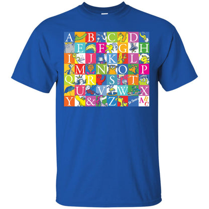 Dr. Seuss A To Z Gift Shirt For Funny Man Royal