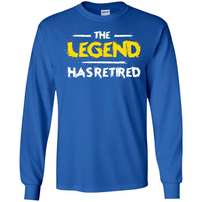 Retirement T-shirt The Legend Has Retired Royal