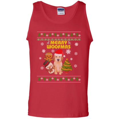 Merry Woofmas Dogs Lovers X-mas 2018 Gift Shirt Red
