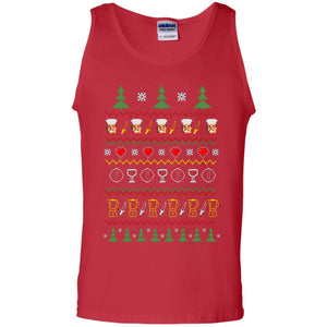 Chef Christmas X-mas Gift Shirt For Cooking LoversG220 Gildan 100% Cotton Tank Top