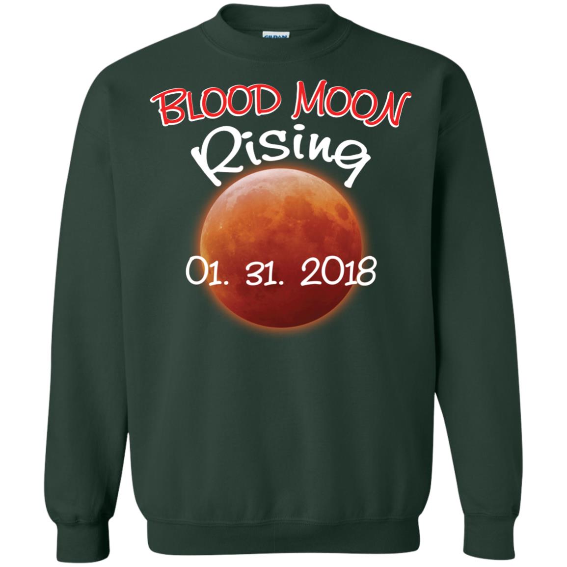 Blood Moon T-shirt Rising 01.31.2018 Forest Green